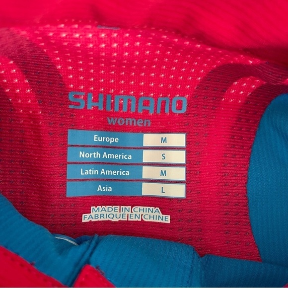 Shimano SMALL Women Wicktex Blue Cycling Top Snap Button Closure Short Sleeve - Picture 3 of 8